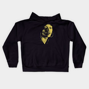 Yellow Angela Davis Kids Hoodie